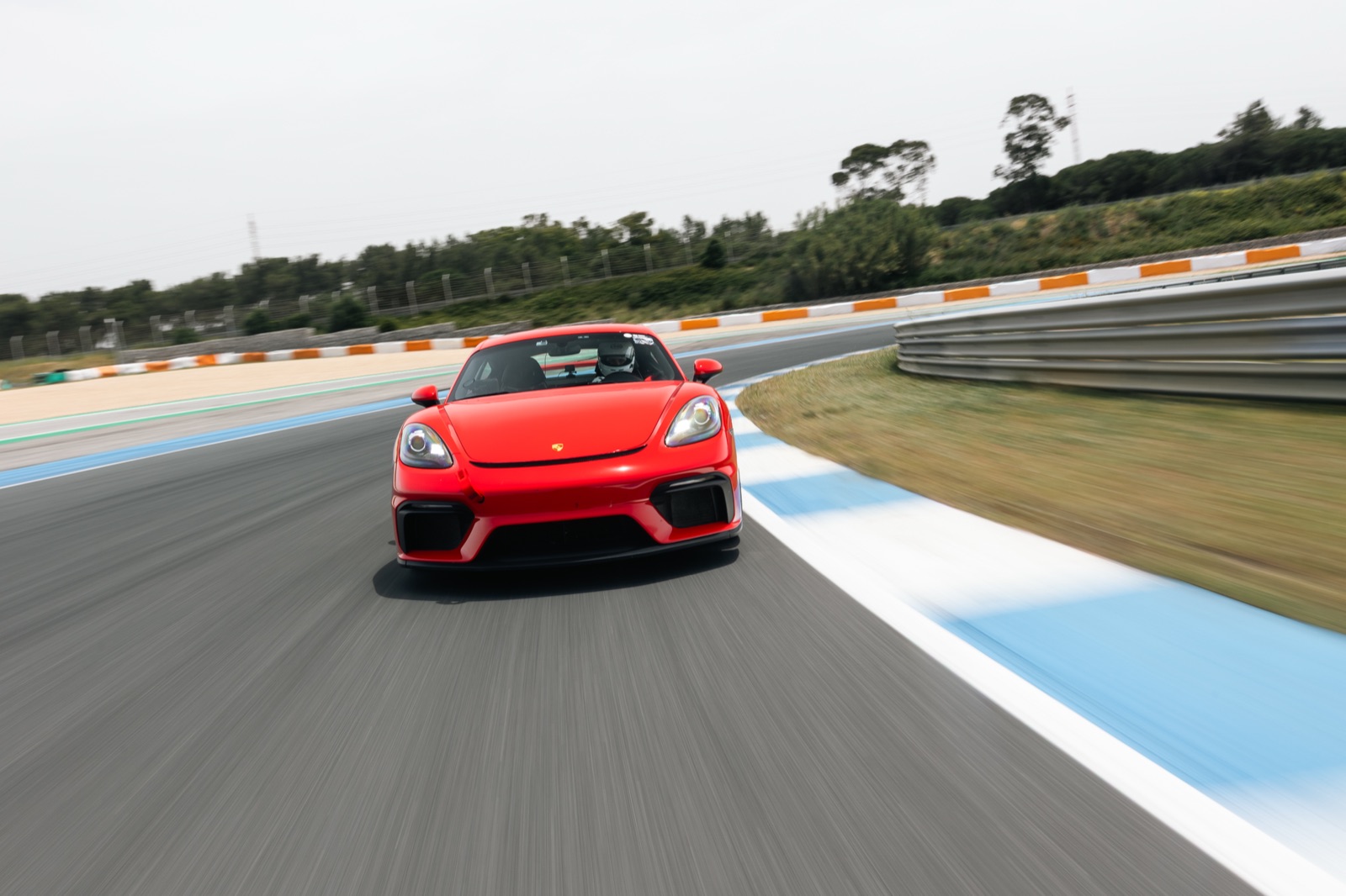 On the kerbs at Estoril